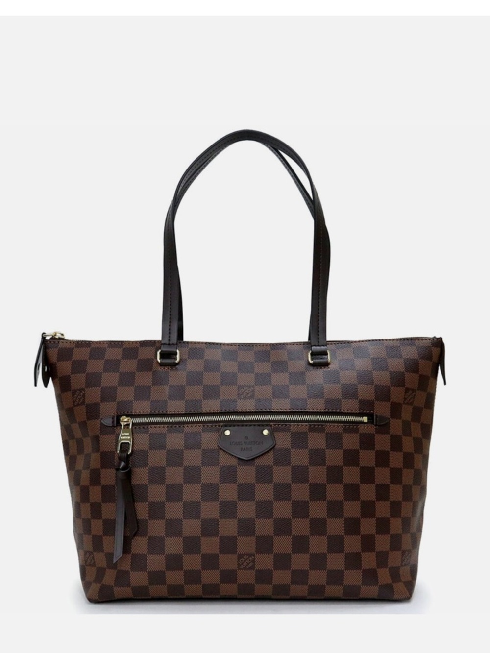 Louis Vuitton Damier Ebene Lena Shoulder Tote Bag MM